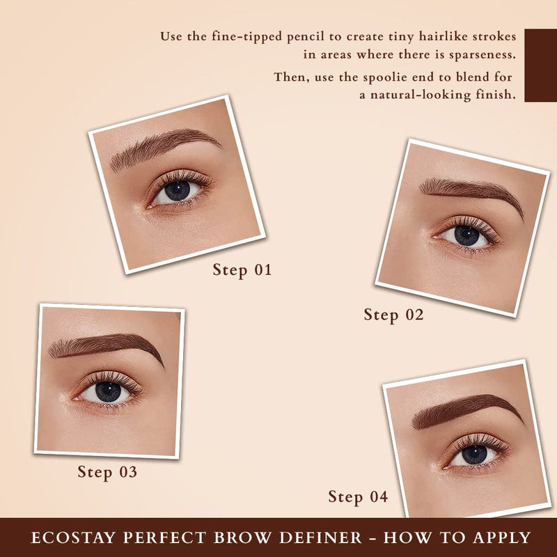 How To Apply Ecostay Perfect Brow Definer BD-1 Choco Brown