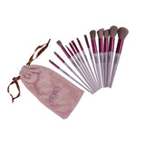 Lotus Make-up 13-piece Makeup Brush Set (with Pouch)