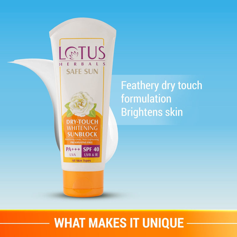 Safe Sun Dry-Touch Whitening Sunscreen SPF 40 PA+++ 50g