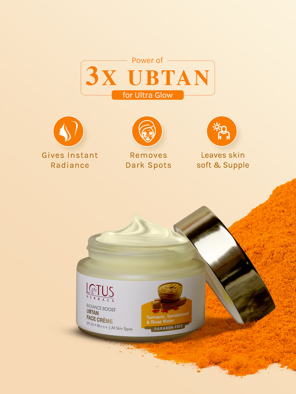 Lotus Herbals Radiance Boost Ubtan Face Cream