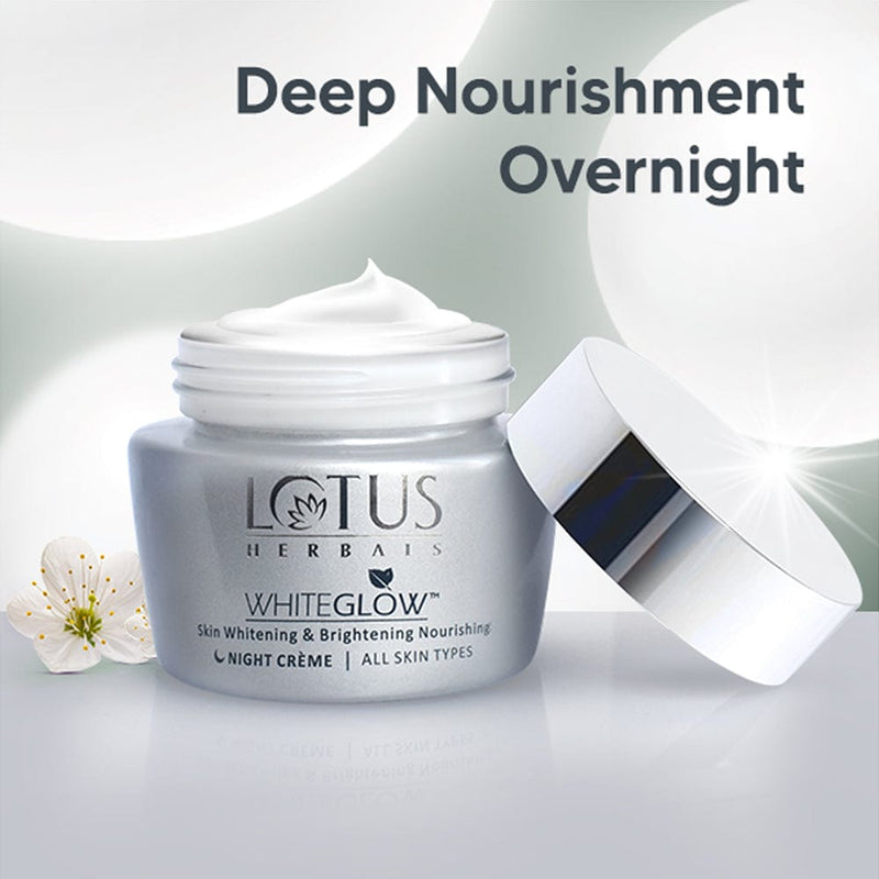 Deep Nourishment - Lotus Herbals WHITEGLOW Skin Brightening & Nourishing Night Cream