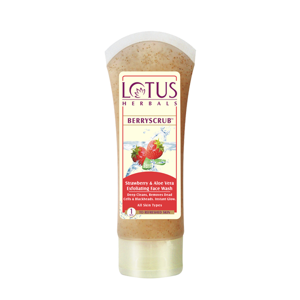 Berry Scrub Strawberry & Aloe Vera Exfoliating Face Wash