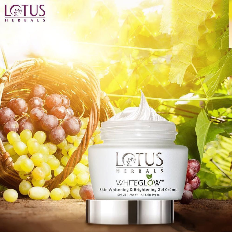 Lotus Herbals WHITEGLOW Skin brightening Gel Cream SPF 25 PA+++ - 60g