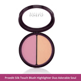Dual Benefits Product - Proedit Silk Touch Blush Highlighter Duo - Adorable Soul