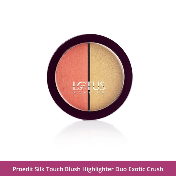 Paraben Free - Proedit Silk Touch Blush Highlighter Duo - Exotic Crush
