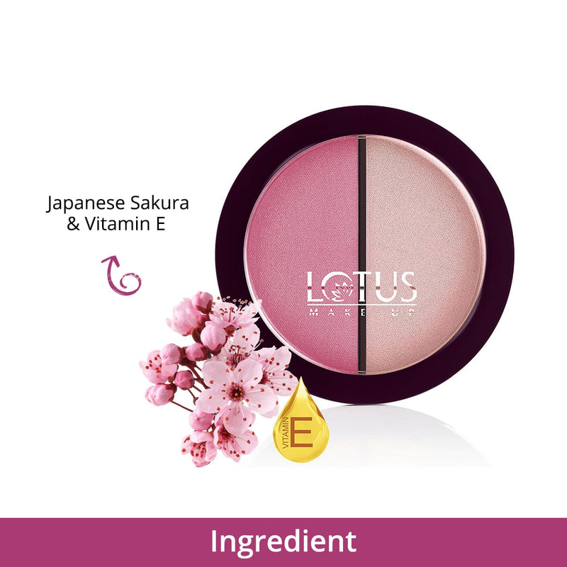 Ingredient - Proedit Silk Touch Blush Highlighter Duo - Fiery Fusion