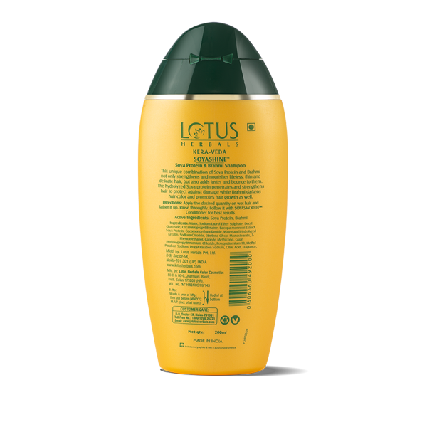 Lotus Herbals KERA-VEDA SoyaShine Shampoo & SoyaSmooth Conditioner - 200ml