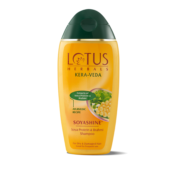 For Dry Hair - Lotus Herbals KERA-VEDA SoyaShine Shampoo & SoyaSmooth Conditioner