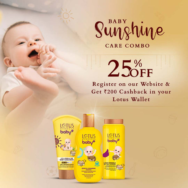 Lotus Herbals Baby Sunshine Care Combo 