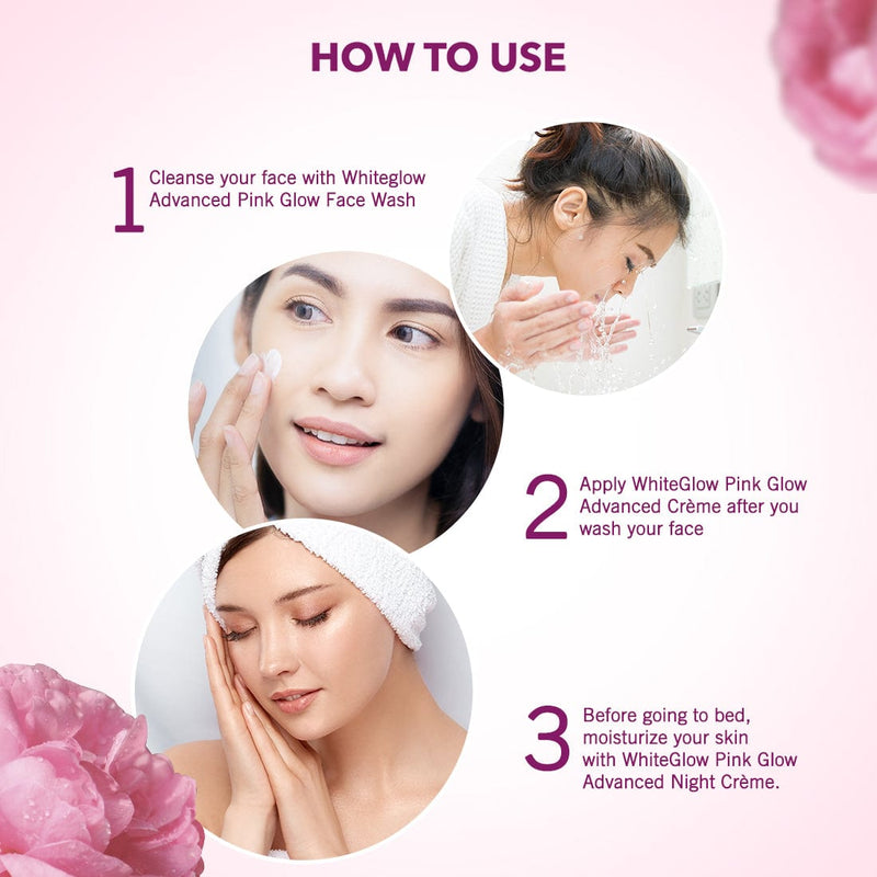 How To Use - Lotus Herbals WhiteGlow Advanced Pink Glow Brightening Face Wash