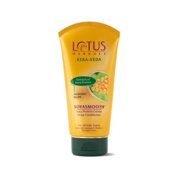 For All Hair Types - Lotus Herbals KERA-VEDA SOYASMOOTH Soya Protein Creme Deep Conditioner