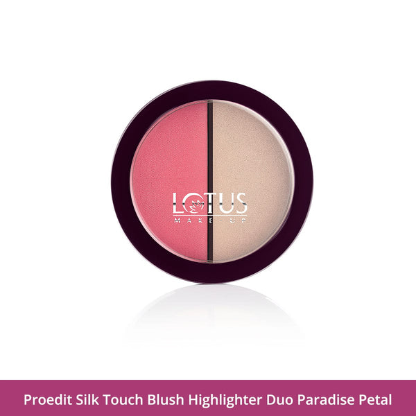 Paraben Free - Proedit Silk Touch Blush Highlighter Duo - Paradise Petal