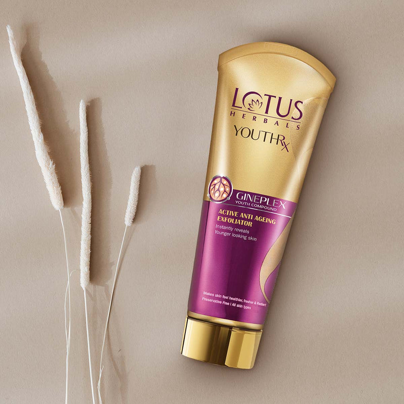 Reduces Wrinkles - Lotus Herbals YouthRx Active Anti Ageing Exfoliator