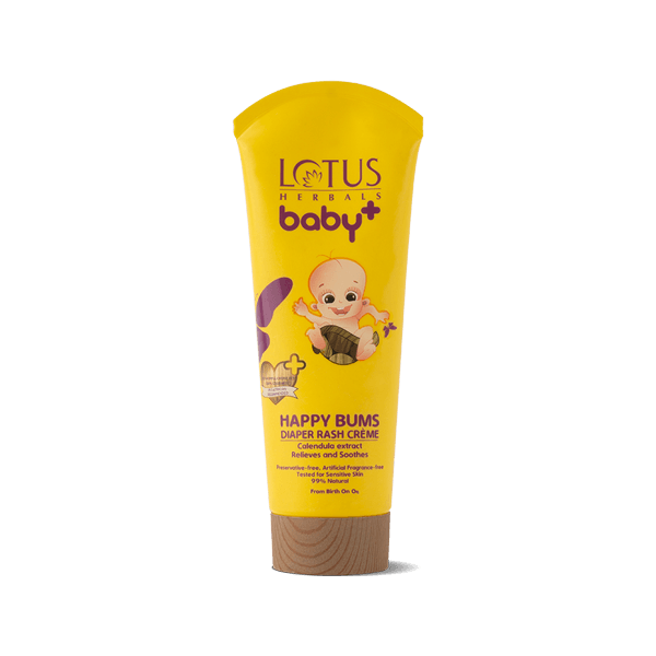 BABY+ HAPPY Bums Diaper Rash Creme - Lotus Herbals