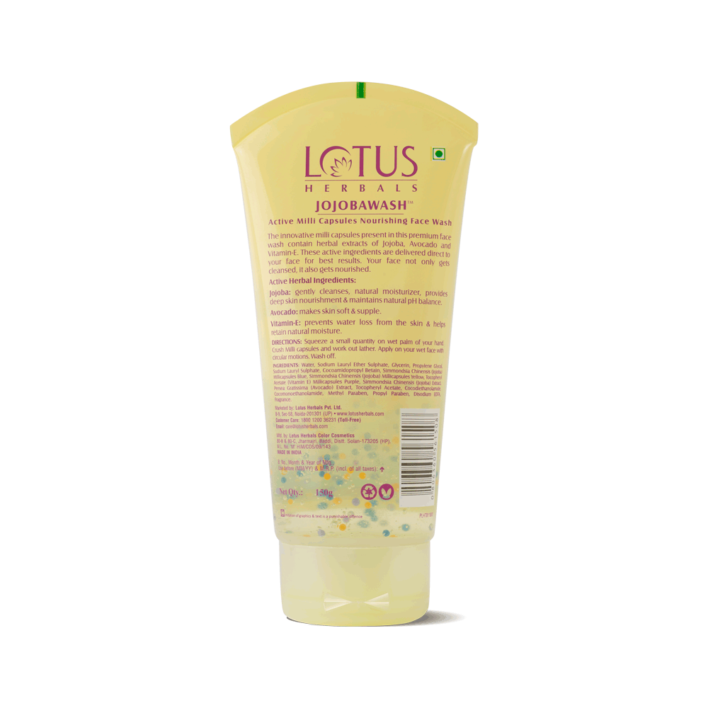 Lotus Herbals JOJOBAWASH Active Milli Capsules Nourishing Face Wash